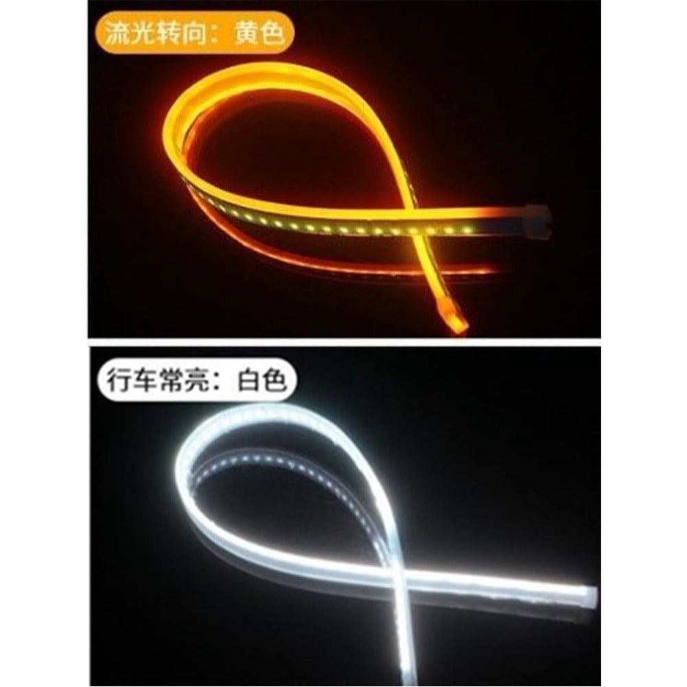Runing Light Led Aceovo LED Ultra-thin daytime running lights Two-color integrated ...