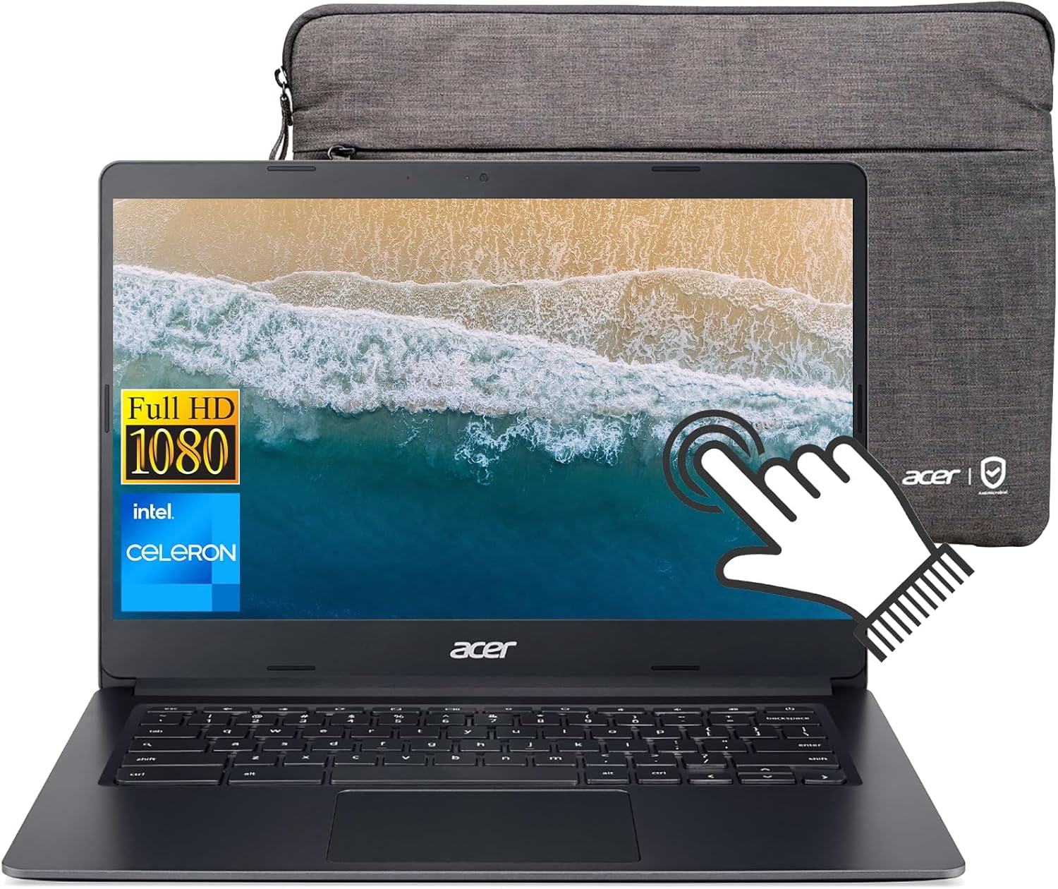 Acer Chromebook 314 – 14" Celeron N4020, 4GB RAM, 64GB EMMC, Chrome OS, Gray