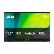 Acer 15.6" Portable Touch Screen Monitor, IPS Full HD 1920x1080, 60Hz, Black, PM161QT bmiuuux