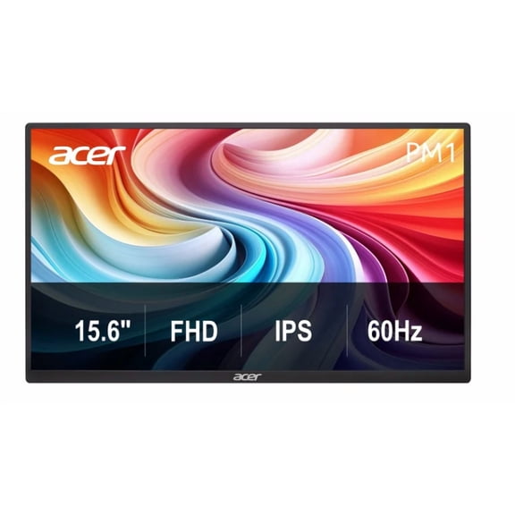 Acer PM161Q J 16" Class Full HD LED Monitor, 16:9, Black