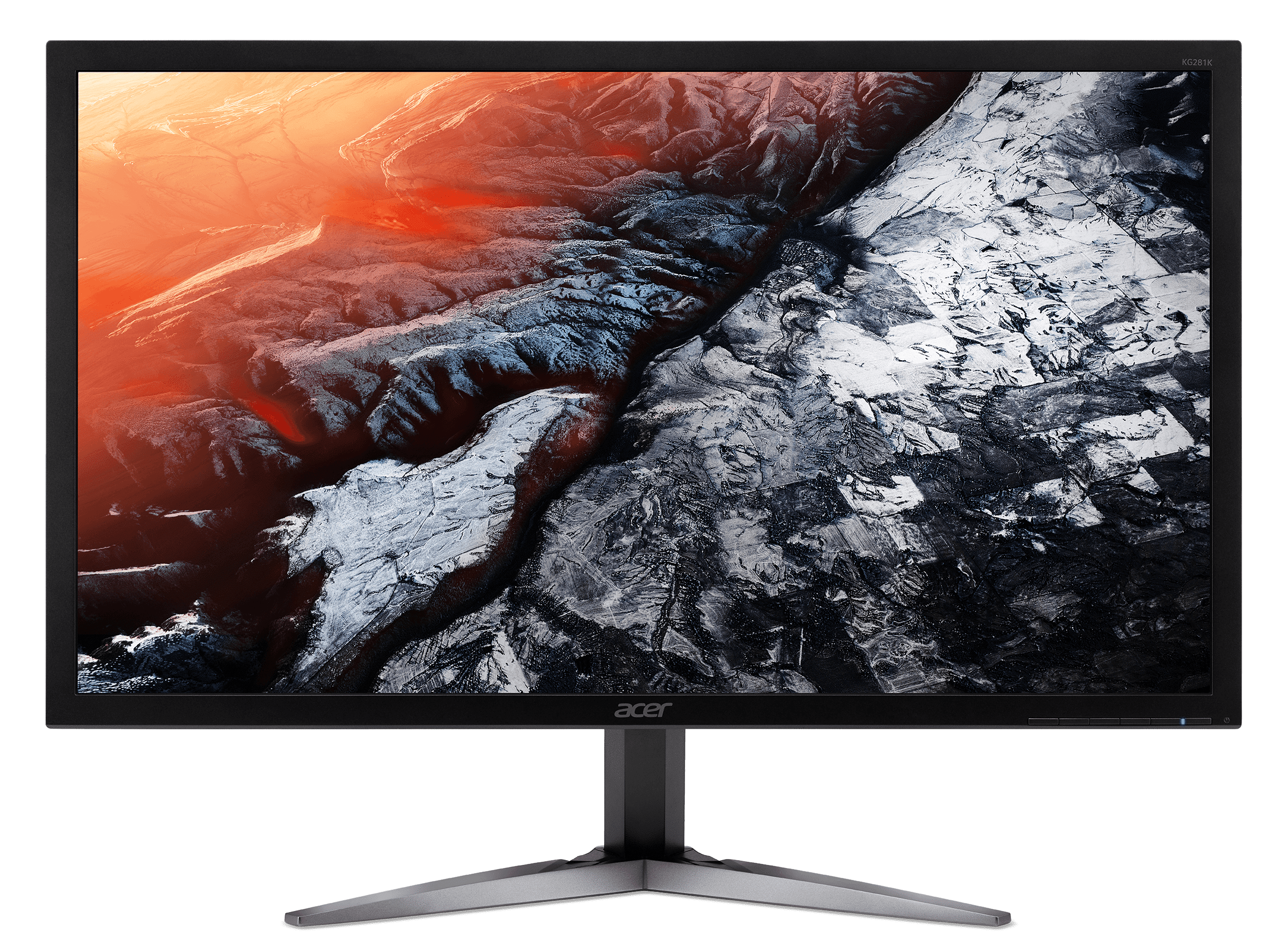 Acer KG281K ゲーミングモニター 28型 4K 1ms 60Hz