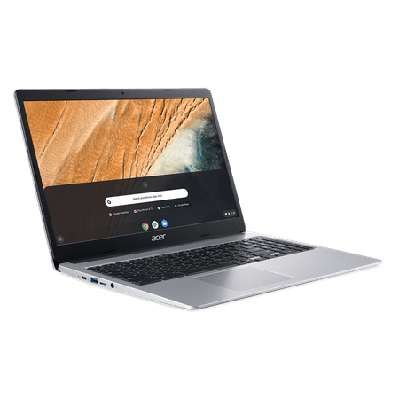 product image of Acer 315 15.6" Celeron 4GB/32GB Chromebook, 15.6" HD Display, Intel Celeron N4000, 4GB LPDDR4, 32GB eMMC, Protective Sleeve, Pure Silver, Chrome OS - CB315-3H-C2C3