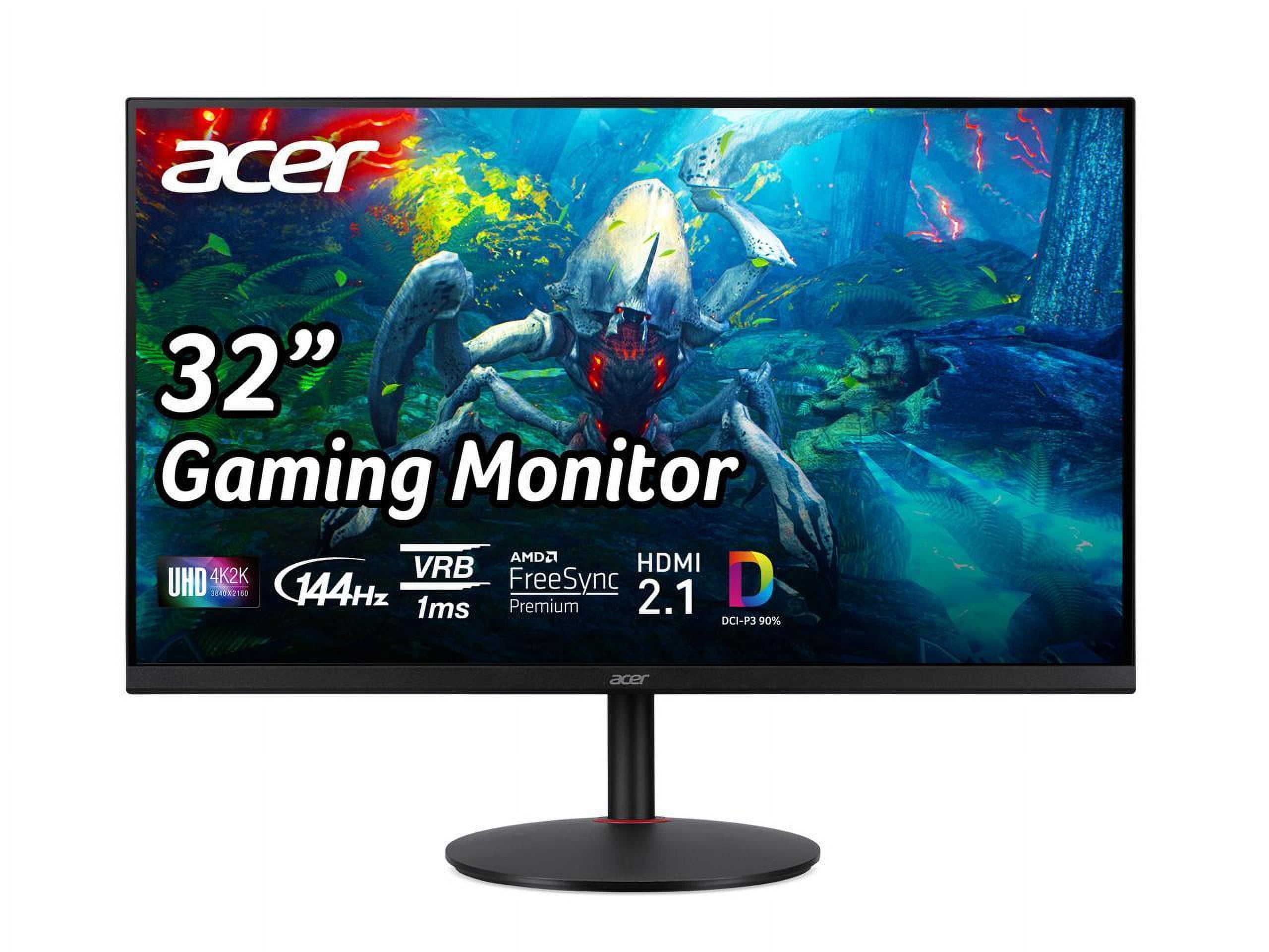 32 Computer Monitor 4K 144Hz 1080P 75Hz IPS Gaming 1ms Response  Adaptive-Sync VESA 100*100 Mounting 178° 100%sRGB HDMI 2.1