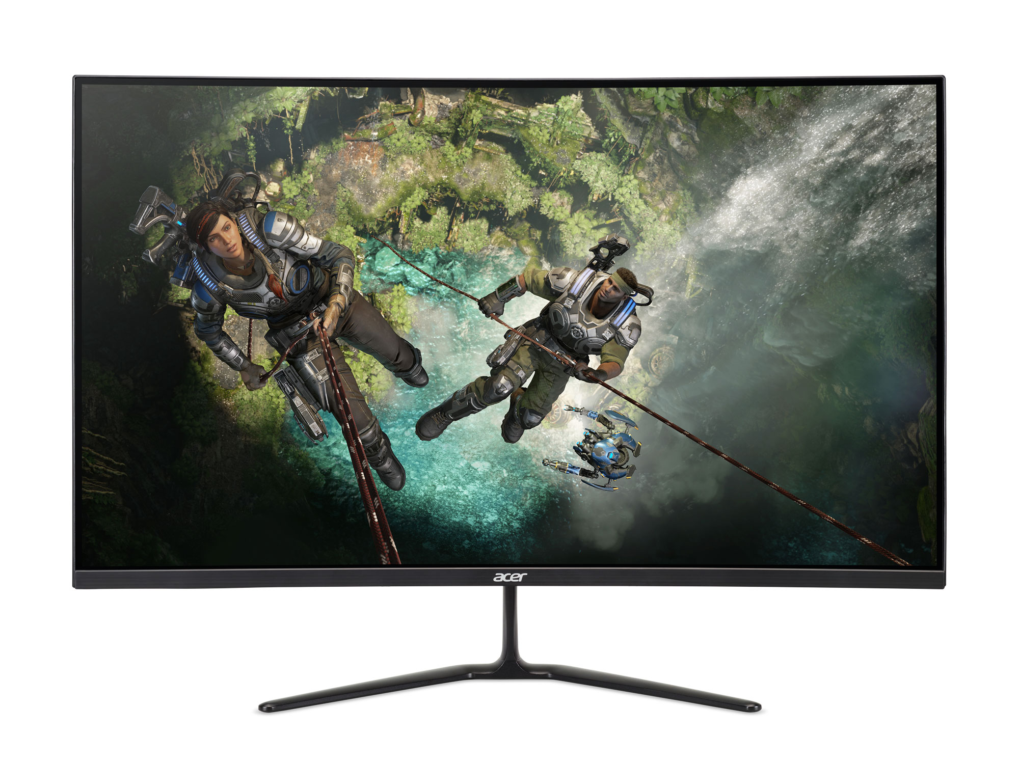Acer 32" Curved 1920x1080 HDMI DP 165hz 1ms Freesync HD LED Gaming Monitor - ED320QR Sbiipx - image 1 of 7
