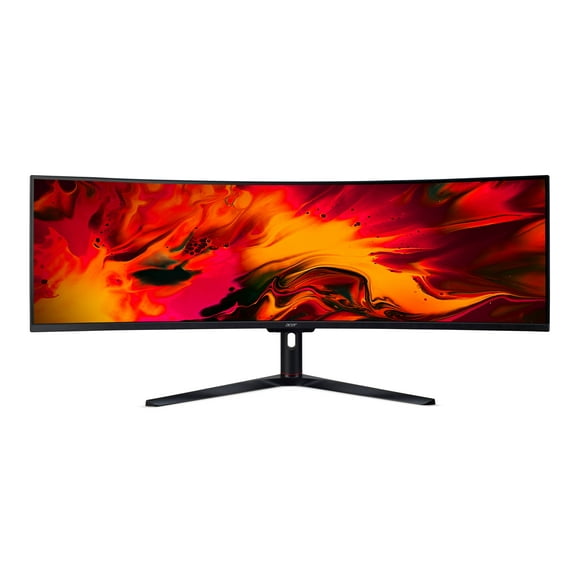 Acer 49" Curved DQHD UltraWide (5120 x 1440) Monitor with comfortable view. AMD Radeon FreeSync Premium Technology, 32:9 Aspect Ratio, EI491CUR Sbmiipphx