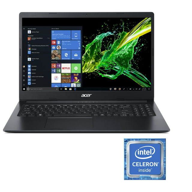 Acer Aspire 1, 15.6" HD, Intel Celeron N4000, 4GB DDR4 RAM, 64GB eMMC, Windows 10 in S mode, A115-31-C23T