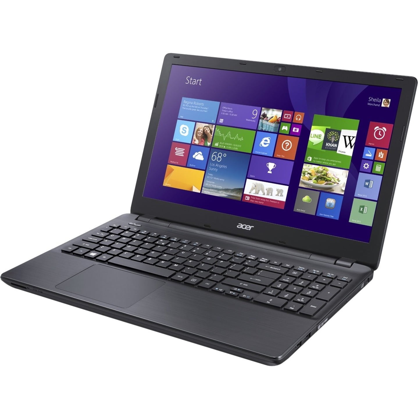 Acer Aspire 15.6" Touchscreen Laptop, Intel Core i5 i5-4210U, 4GB RAM, 500GB HD, Windows 8.1, Black, E5-571P-55TL