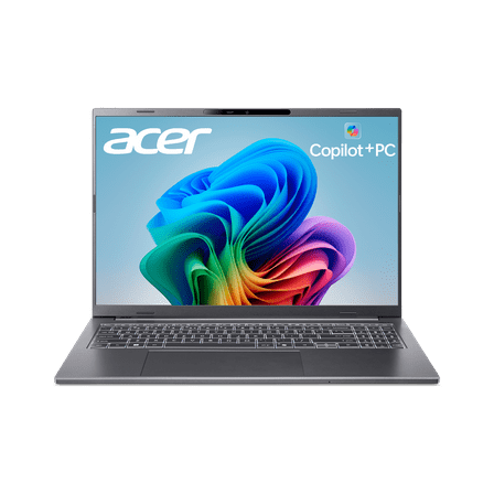 Restored Acer Aspire 16 AI A16-11MT-X8A9 Copilot+ PC, 16" WUXGA (1920 x 1200) 120Hz IPS Touch Screen, Snapdragon X, 16GB RAM, 512GB SSD, Steel Gray