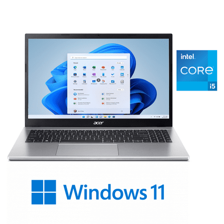 Acer Aspire 3, 15.6" Full HD Display, 12th Gen Intel Core i5-1235U, Intel Iris Xe Graphics, 8GB DDR4, 256GB NVMe SSD, Windows 11 Home, A315-59-53ER