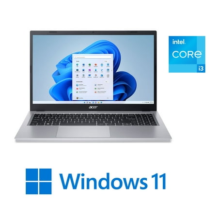Acer Aspire 3, 15.6" Full HD Display, Intel Core i3-N305, Intel UHD Graphics, 8GB LPDDR5 Onboard Memory, 128GB Universal Flash Onboard Storage, Windows 11 Home in S mode