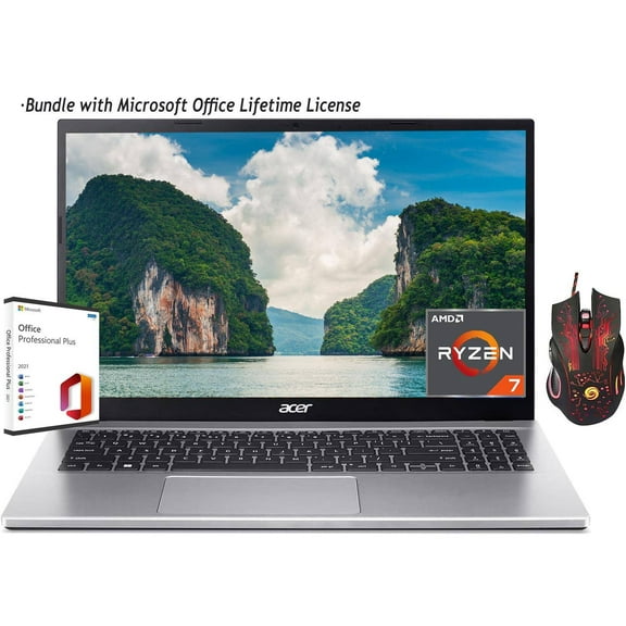 Acer Aspire 3 2024 Newest 15.6" Laptop, AMD Ryzen 7-5700U, 16GB RAM, 512GB SSD, Wi-Fi 6, Windows 11 Home