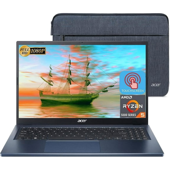 Acer Aspire 3 Laptop, 15.6” FHD IPS Touchscreen Display, AMD Ryzen 5 7520U(Quad-Core), 8GB RAM, 2TB SSD, AMD Radeon Graphics, Windows 11 Home, Bundle With Laptop Stand