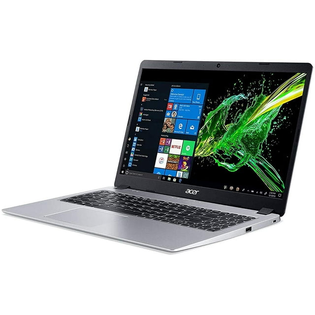 Acer Aspire 5 15.6" FHD Laptop Computer, AMD Ryzen 3 3200U Up to 3.5GHz (Beats i5-7200U), 4GB DDR4 RAM, 128GB PCIe SSD, 802.11ac WiFi, HDMI, Backlit Keyboard, Silver, Windows 10 Home in S Mode