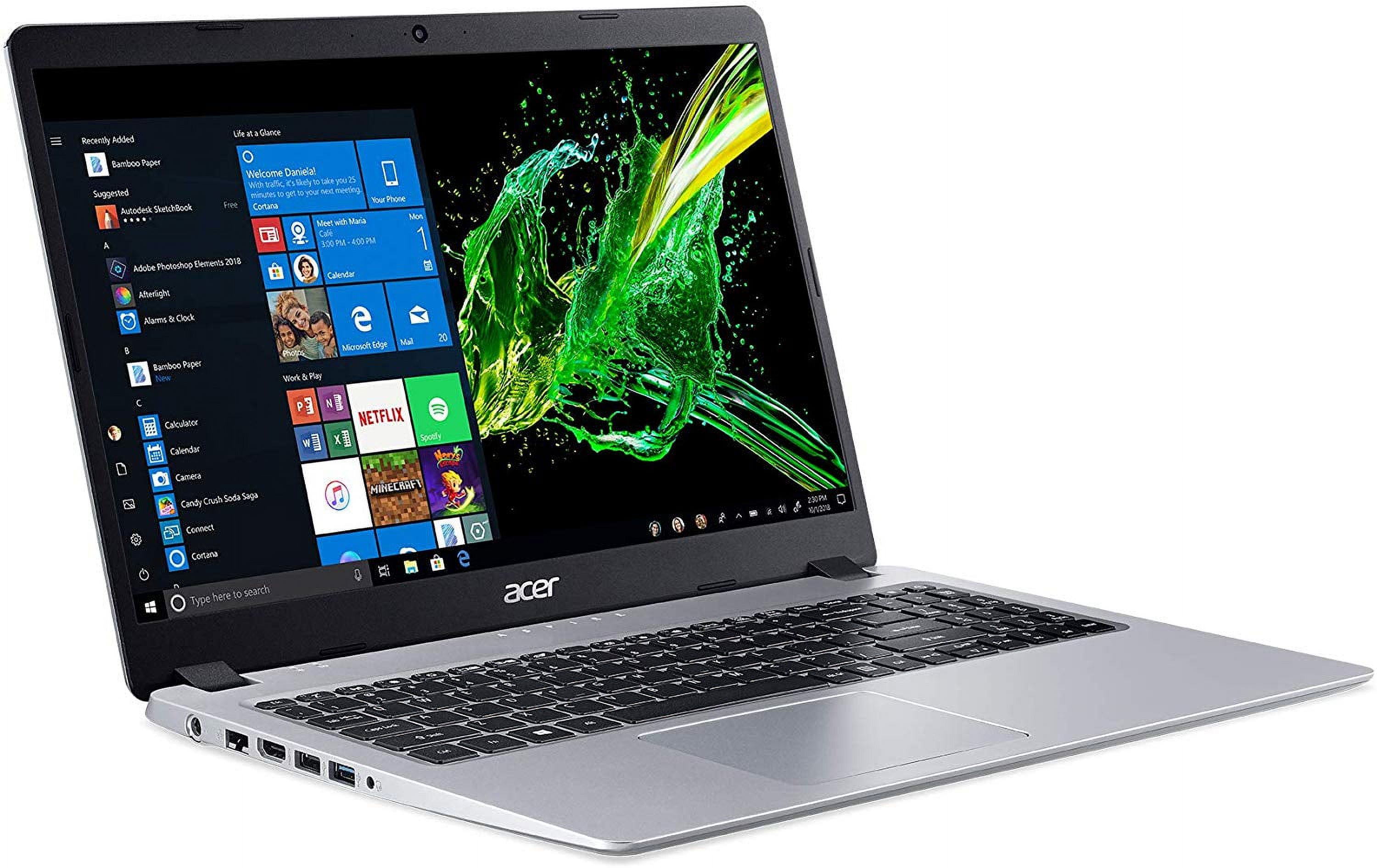Acer Aspire 5 15.6" FHD PC Laptop, AMD Ryzen 3 3200U, 4GB RAM, 128GB SSD, Windows 10, Silver, A515-43-R19L - image 1 of 3