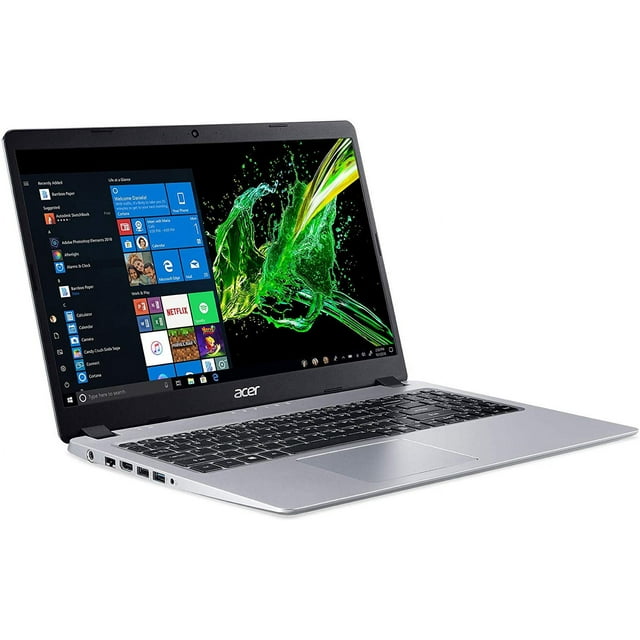 Acer Aspire 5 15.6" FHD PC Laptop, AMD Ryzen 3 3200U, 4GB RAM, 128GB SSD, Windows 10, Silver, A515-43-R19L