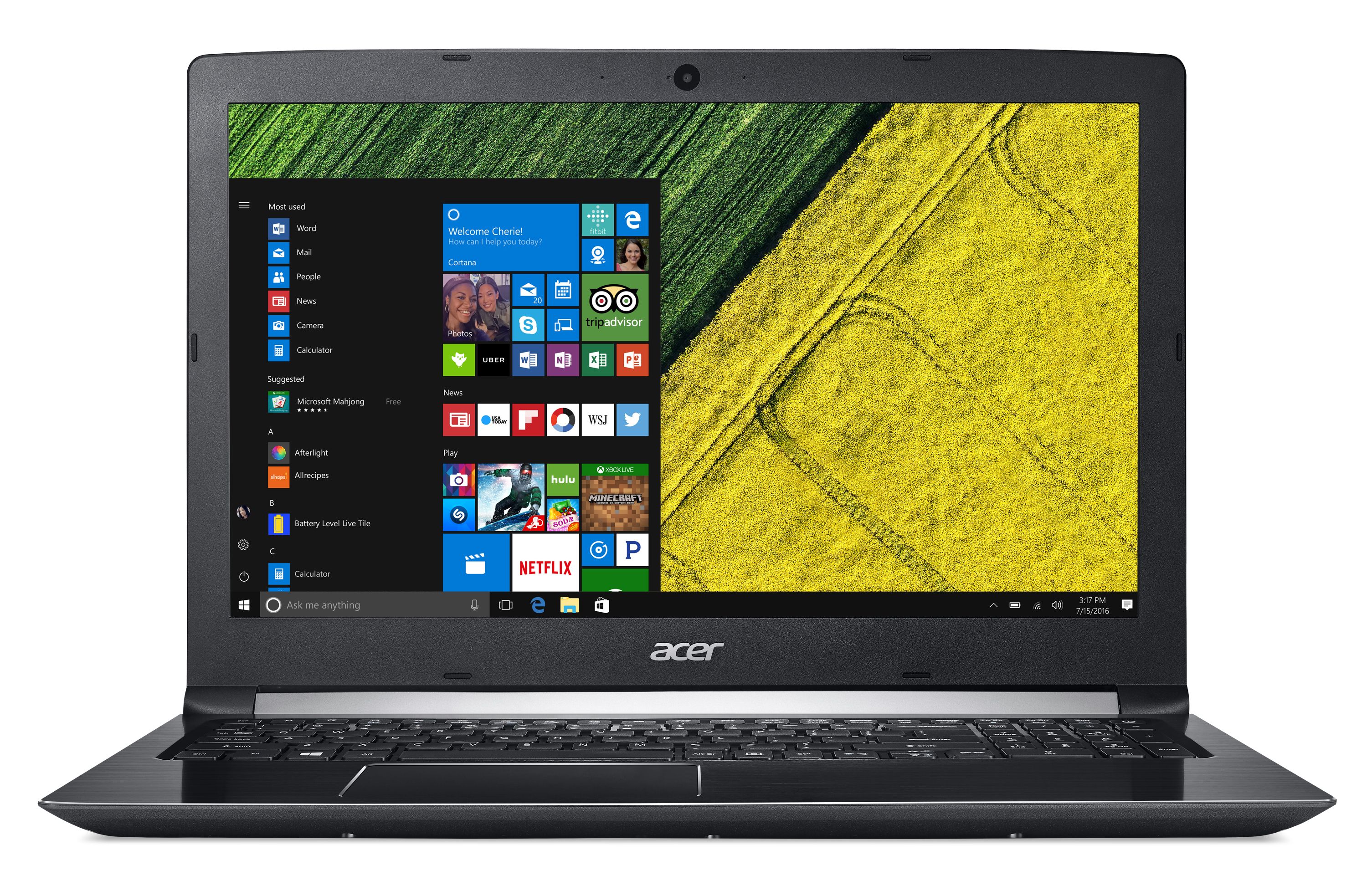 Acer Aspire 5, 15.6" Full HD 1080p, 7th Gen Intel Core i7-7500U, 8GB DDR4, 1TB HDD, Windows 10 Home, A515-51-75 - image 1 of 2