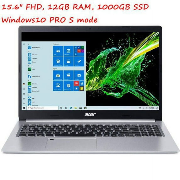 Acer Aspire 5 15.6" Full HD, Intel Core i3-1005G1 Processor, 12GB RAM, 1000GB SSD WIN10 Pro(S Mode)