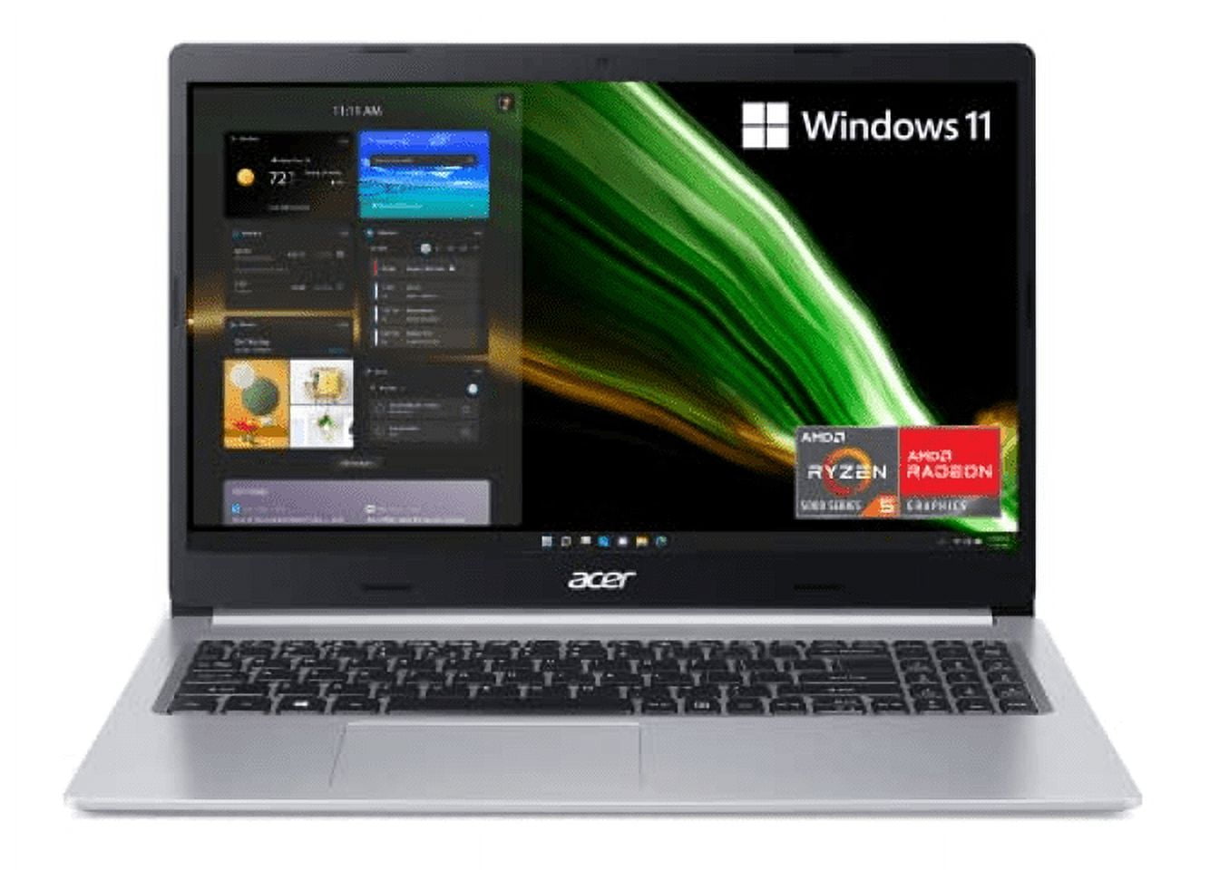 Acer Aspire 5 A515-45-R74Z Slim Laptop | 15.6" Full HD IPS | AMD Ryzen 5 5500U Hexa-Core Mobile Processor | AMD Radeon Graphics | 8GB DDR4 | 256GB NVMe SSD | WiFi 6 | Backlit KB | Windows 11 Home