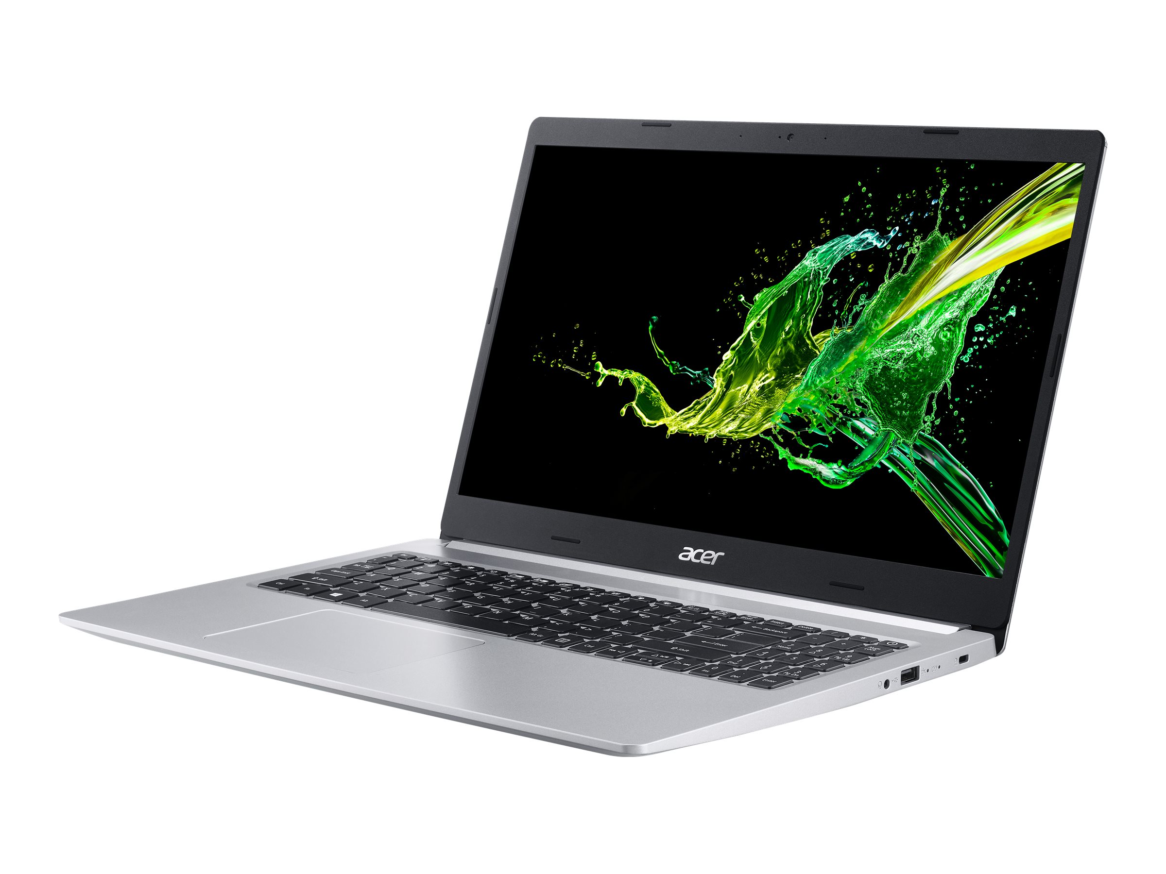 Acer Aspire 5 A515-54-37U3 - Intel Core i3 10110U / 2.1 GHz - Windows 10 Home 64-bit in S mode - UHD Graphics - 4 GB RAM - 128 GB SSD NVMe - 15.6" IPS 1920 x 1080 (Full HD) - Wi-Fi 5 - pure silver - kbd: US Intl - image 1 of 7