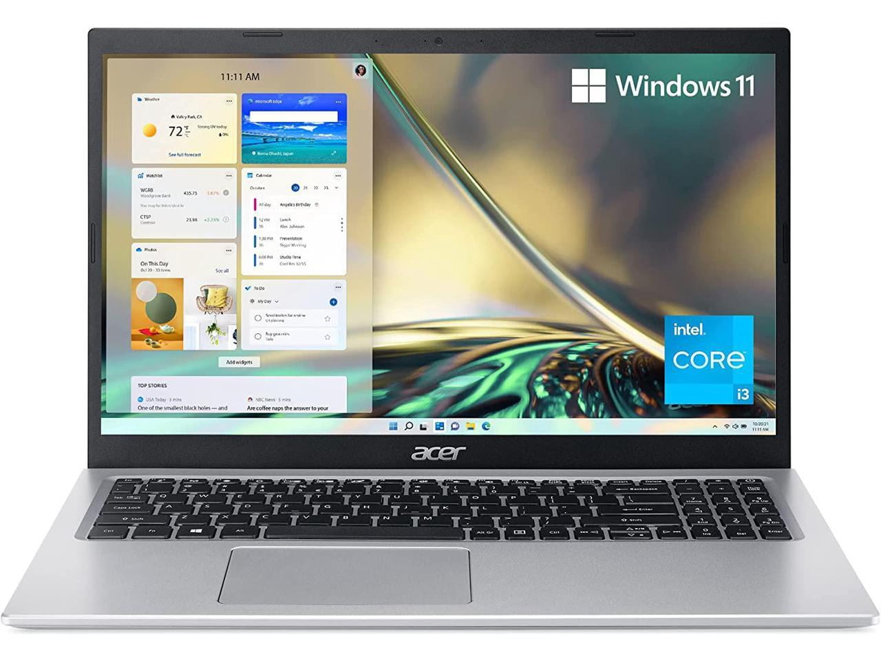 Acer Aspire 5 15.6" Full HD Laptop, Intel Core i3 i3-1115G4, 128GB SSD, Windows 11 Home in S mode, A515-56-347N