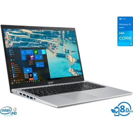 Acer Aspire 5 Laptop, 15.6" IPS FHD Display, Intel Core i3-1115G4 Upto 4.1GHz, 4GB RAM, 128GB NVMe SSD, HDMI, Wi-Fi, Bluetooth, Windows 10 Home S (NX.ABUAA.002)