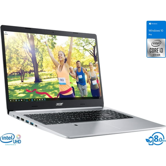 Acer Aspire 5 Notebook, 15.6" IPS FHD Display, Intel Core i3-1005G1 Upto 3.4GHz, 4GB RAM, 128GB NVMe SSD, HDMI, Wi-Fi, Bluetooth, Windows 10 Pro S