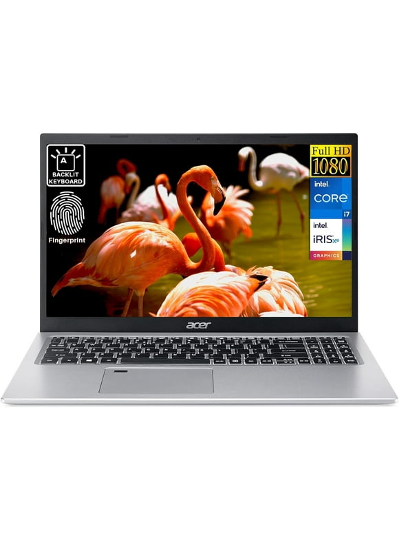 Acer Aspire 5 Slim Laptop - for Business and Student, 15.6" Full HD IPS Display, Intel Core i7-1165G7, 16GB RAM, 1TB SSD, Wi-Fi 6, Fingerprint Reader, Backlit Keyboard, Windows 11, Cefesfy USB Hub