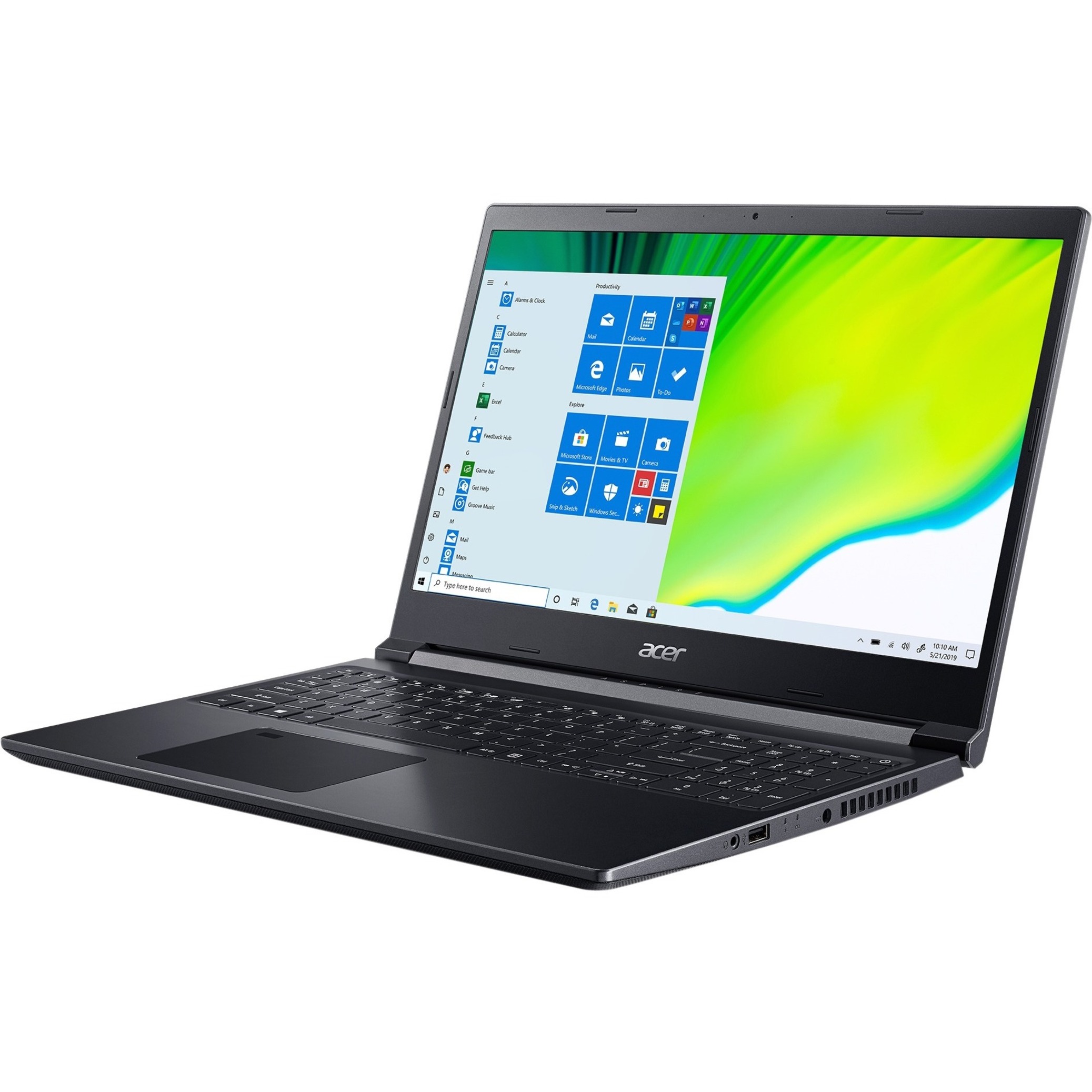 Acer Aspire 7 15.6" Full HD Laptop, Intel Core i5 i5-9300H, 512GB SSD, Windows 10 Home, A715-75G-544V - image 1 of 9