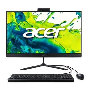 Acer Aspire C24-2YE13U3UNL-UR13 AIO Desktop, 23.8 Full HD IPS 120Hz Display, Intel Core i3-1305U, Intel UHD Graphics, 8GB RAM, 512GB NVMe SSD, Black