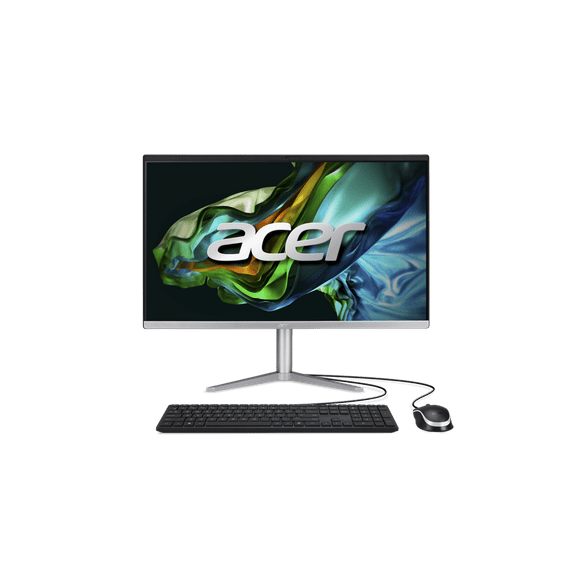 Acer Aspire C24 AIO Desktop, 23.8" Full HD IPS, AMD Ryzen 5 7520U Quad-Core Processor, AMD Radeon 610M Graphics, 8GB LPDDR5 Onboard Memory, 512GB M.2 2280 PCIe SSD, Windows 11 Home, C24-1300-UR32