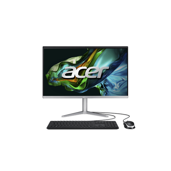 Acer Aspire C24 AIO Desktop, 23.8" Full HD IPS, AMD Ryzen 5 7520U Quad-Core Processor, AMD Radeon 610M Graphics, 8GB LPDDR5 Onboard Memory, 512GB M.2 2280 PCIe SSD, Windows 11 Home, C24-1300-UR32