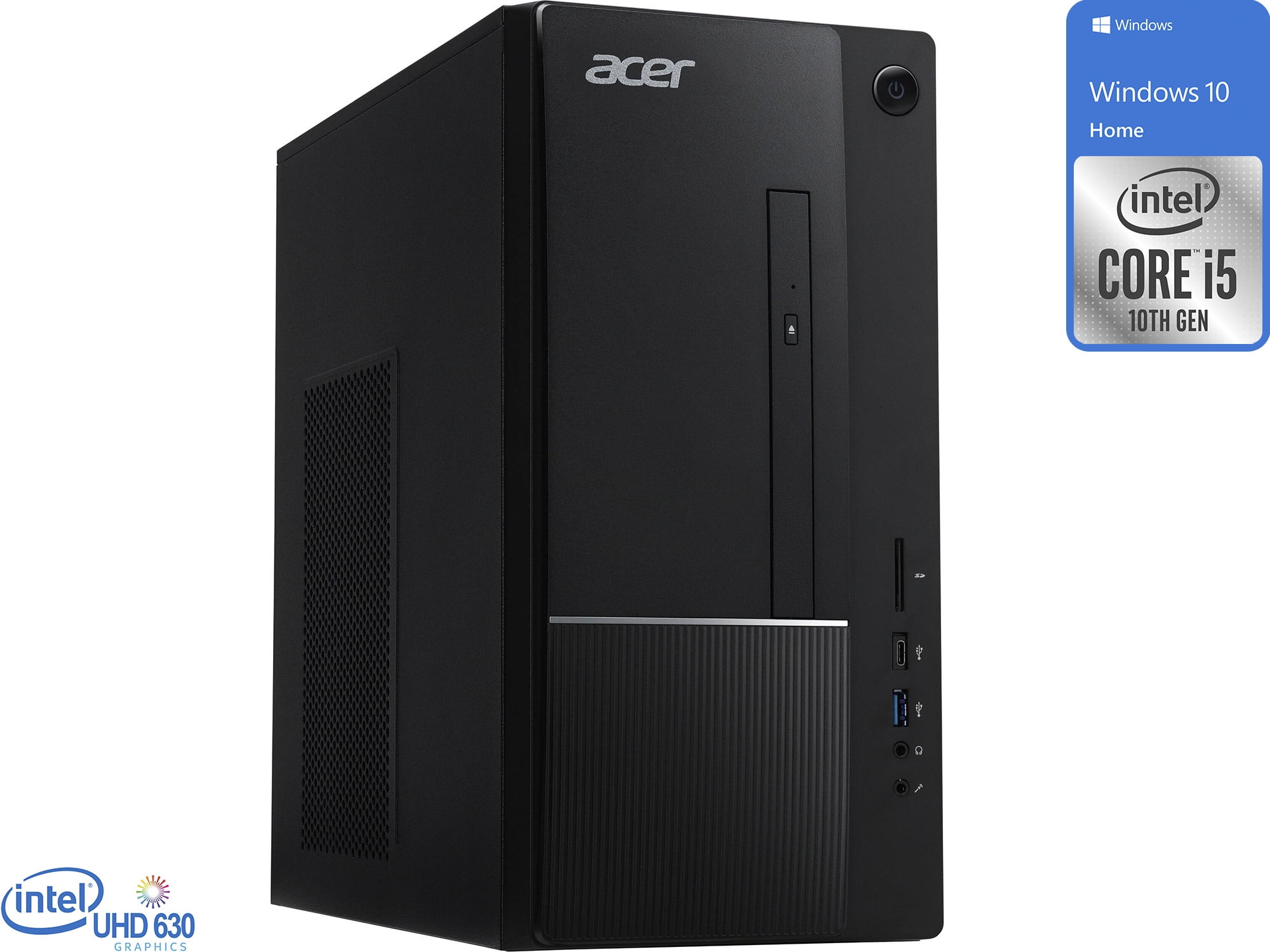 Acer Aspire Desktop Tower Computer, Intel Core i5, 8GB RAM, 500GB HD &  256GB SSD, Windows 10, Black, TC875Ti5104-8256n5H - Walmart.com