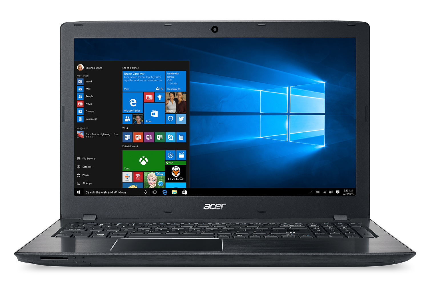 Acer Aspire E5-575-72N3, 15.6" Full HD, 7th Gen Intel Core i7-7500U, 8GB DDR4, 1TB HDD, Windows 10 Home - image 1 of 6