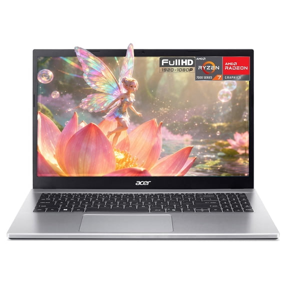 Acer Aspire Go 15 15.6" Full HD Business Laptop AMD Ryzen 7 7730U (Beat intel i7-1355U) Radeon Graphics 16GB RAM 1TB SSD Wi-Fi 6 BT 5.1 HDMI 2.1 RJ45 Long-battery life Windowss 11 Home Silver