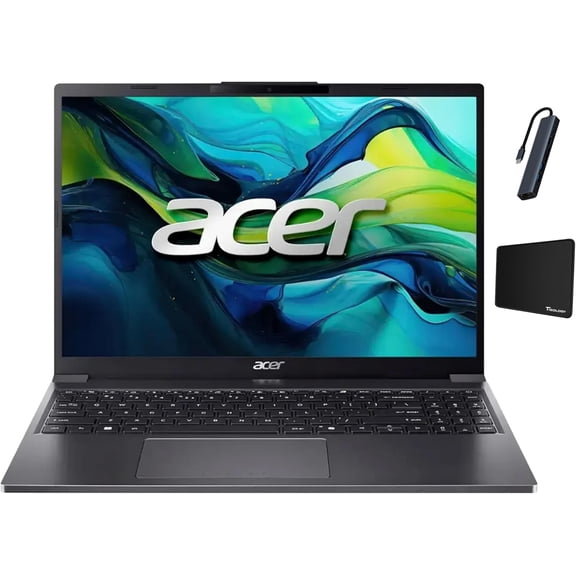 Acer Aspire Go 15 Laptop, 15.3" WUXGA(1920 x 1200) IPS Display, Intel Core i5-1334U, 8GB DDR5 RAM, 256GB PCIe SSD, Windows 11 Pro, Wi-Fi, Bluetooth, Steel Gray with Tigology Accessories