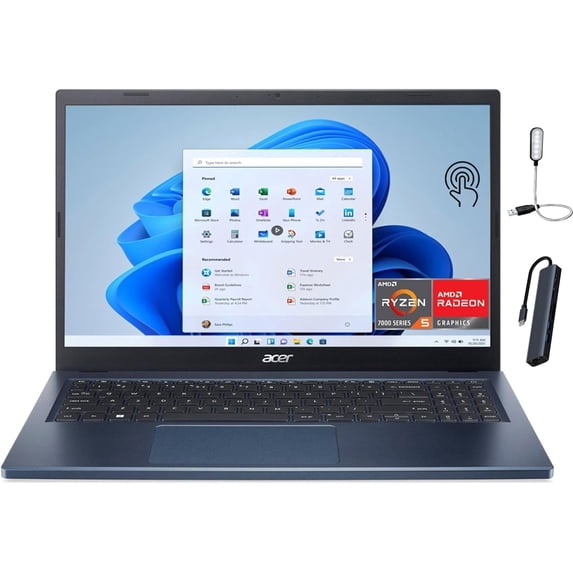 Acer Aspire Go 15 Laptop, 15.3" WUXGA(1920 x 1200) IPS Display, Intel i5-1334U Processor, 64GB DDR5 RAM, 12TB PCIe SSD, Windows 11 Home, Wi-Fi, Bluetooth, Steel Gray with Mazepoly Accessories