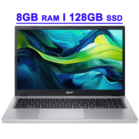 Acer Aspire Go 15 Premium Business Laptop 15.6" FHD ComfyView AMD Quad-core Ryzen 3 7320U 8GB DDR5 128GB SSD Type-c Wi-Fi6 Long-Lasting Battery Win11