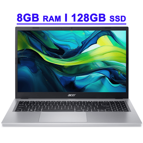 Acer Aspire Go 15 Premium Business Laptop 15.6" FHD ComfyView AMD Quad-core Ryzen 3 7320U 8GB DDR5 128GB SSD Type-c Wi-Fi6 Long-Lasting Battery Win11