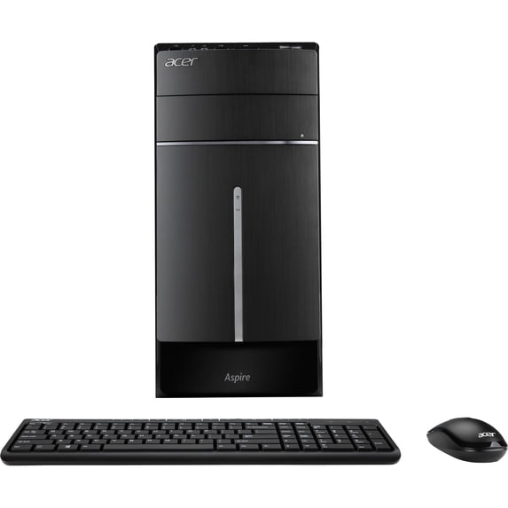 Acer Aspire TC-605 Desktop Computer, Intel Pentium G3250 Dual-core (2 Core) 3.20 GHz, 4 GB RAM DDR3 SDRAM, 500 GB HDD
