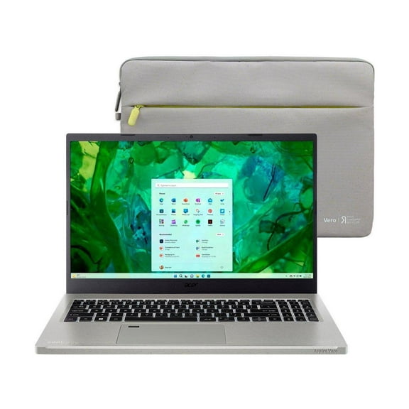 Acer Aspire Vero 15.6 Full HD Laptop | Intel Core i5-1335U | Intel Iris Xe Graphics | Backlit | Fingerprint Reader| 8GB RAM DDR5 | 512GB SSD | Windows 11 Home | Bundle with 64GB USB Flash Drive