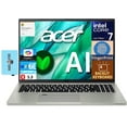 thumbnail image 1 of Acer Aspire Vero 16 AI Powered Laptop 16.0in IPS WQXGA Display (Intel Core Ultra 7 155U, 16GB LPDDR5X, 2TB PCIe SSD, Intel Graphics, Win 11 Home) w/Microsoft 365 Personal , DKZ USB Port Expander, 1 of 7