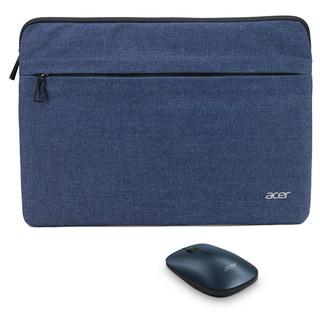 Acer Blue Optical Mouse & 15" Blue Sleeve Bundle