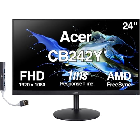 Acer CB242Y 24" FHD IPS 1920x1080 1ms FreeSync Gaming Monitor w/DKZ Hub