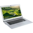 thumbnail image 1 of Restored Acer Chromebook 14 14" Full HD, Intel Celeron N3160, 4GB RAM, 16GB SSD, Chrome OS, Sparkly Silver, CB3-431-C0MZ, 1 of 9