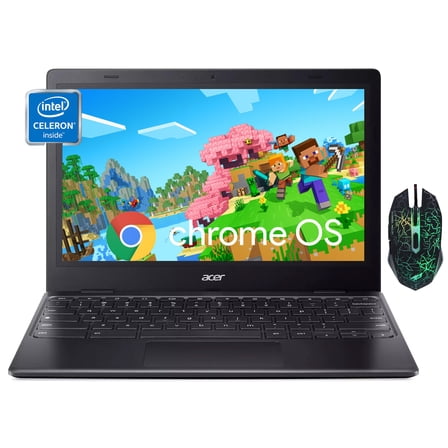 Acer Chromebook 311 11.6"Laptop,Intel Celeron N4500,4GB Memory,64GB eMMC,Intel UHD Graphics,Chrome OS,Black