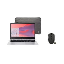 Acer Chromebook 315 15.6 FHD Laptop | Intel Celeron N4500 | Intel UHD Graphics | Built-In Webcam| microSD Card Reader| Silver | 4GB RAM | 64GB SSD | Chrome OS |Bundle with Wireless Mouse