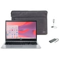 thumbnail image 1 of Acer Chromebook 315 15.6" HD(1366 x 768) Display Laptop, Intel Celeron N4020 Processor, 4GB LPDDR4, 64GB eMMC, Chrome OS, Wi-Fi 5, Bluetooth, Silver with Sleeve with Mazepoly Accessories, 1 of 9