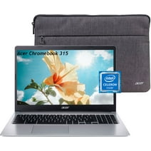 Acer Chromebook 315 15.6" HD Thin & Light Laptop, Intel Celeron Dual-Core Processor, 4GB RAM, 64GB eMMC, 12.5H Long Battery, Chrome OS, Cefesfy Multifunctional Brush