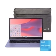Acer Chromebook 315 15.6 بوصة كمبيوتر محمول معالج Intel N4500 4GB RAM 64GB eMMC Moonstone Purple