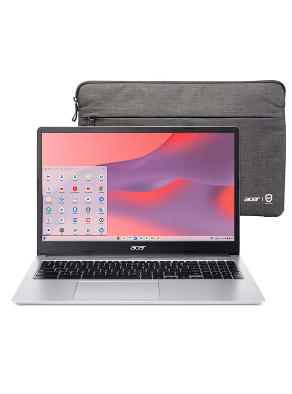Acer Chromebook 315 15.6 inch Laptop Intel Processor N4500 4GB RAM 64GB eMMC Pure Silver (2023)